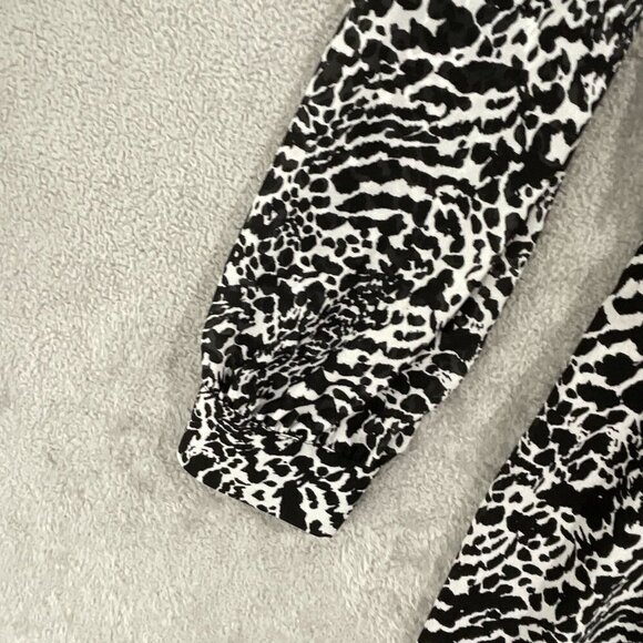 NEW Michael Kors Womens L Ocelot Kate Printed Animal Printed Chiffon Midi Dress - Picture 8 of 10